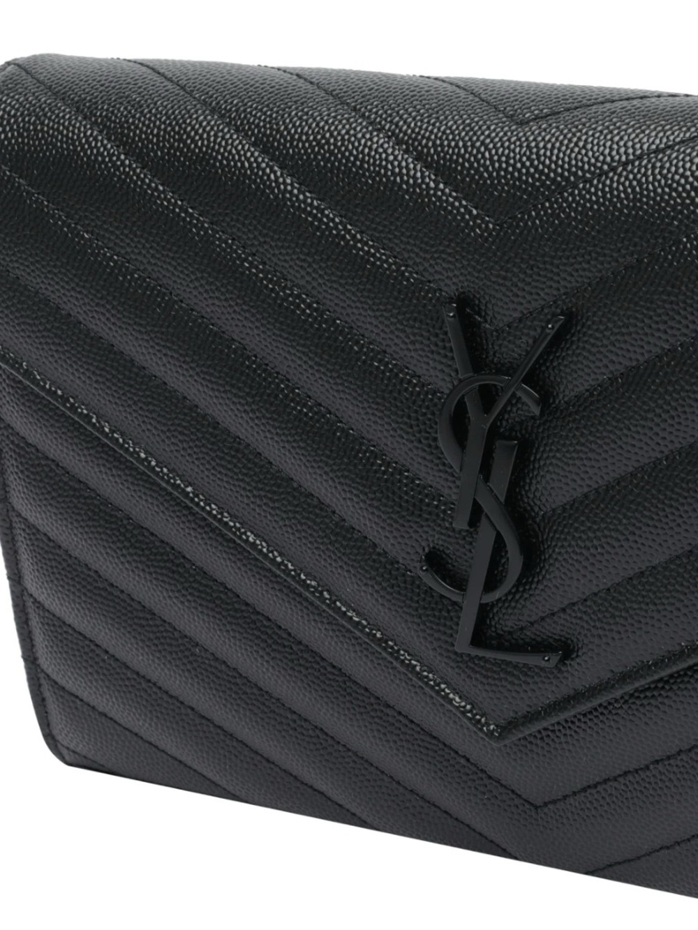 Saint Laurent Black Quilted YSL Chain Crossbody - Picture 3 of 4